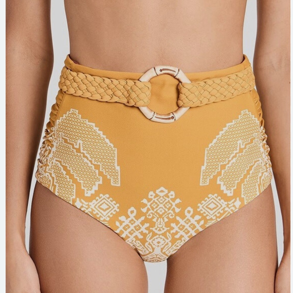 Johanna Ortiz Andean Cumbi Reversible Bikini Bottom NWT Large Swimwear - Picture 2 of 7